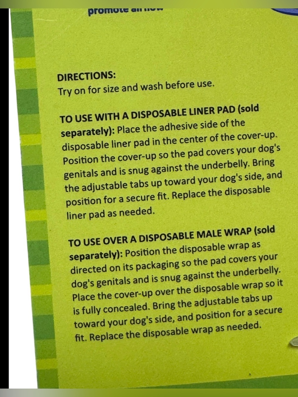 NWT TOP PAW Male Dog Cover Up Washable Wrap Diaper Belly Band bundle of 3 SZ L - Picture 4 of 5